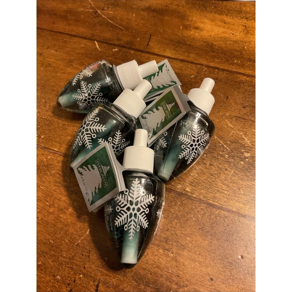 Bath & Body Works Evergreen Wallflowers Fragrance Refill Bulbs - Total 4